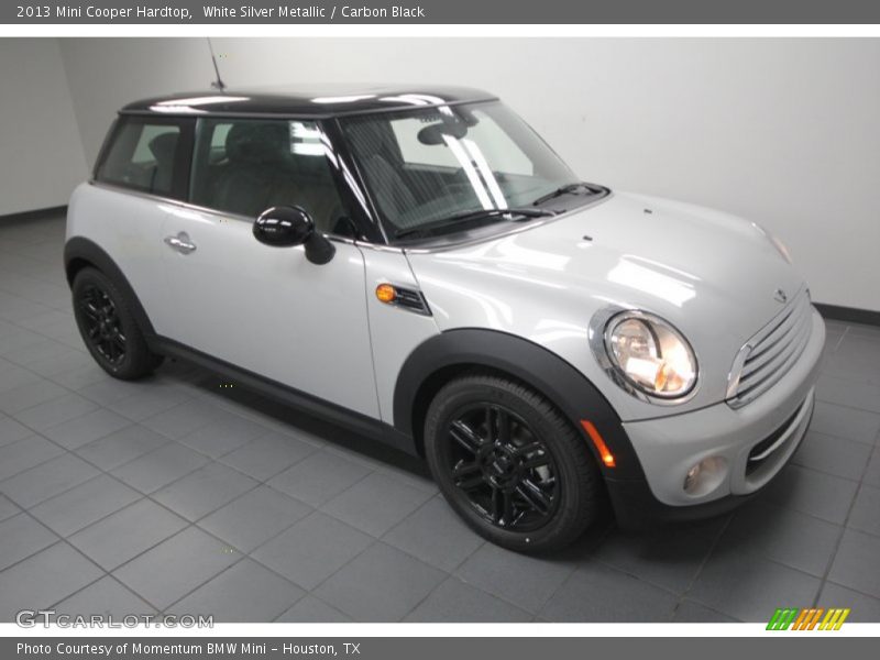 White Silver Metallic / Carbon Black 2013 Mini Cooper Hardtop