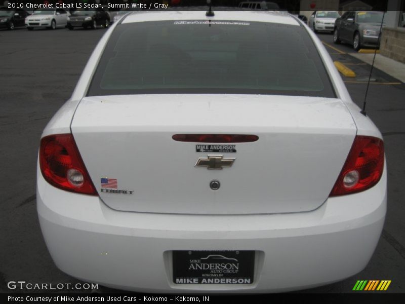 Summit White / Gray 2010 Chevrolet Cobalt LS Sedan