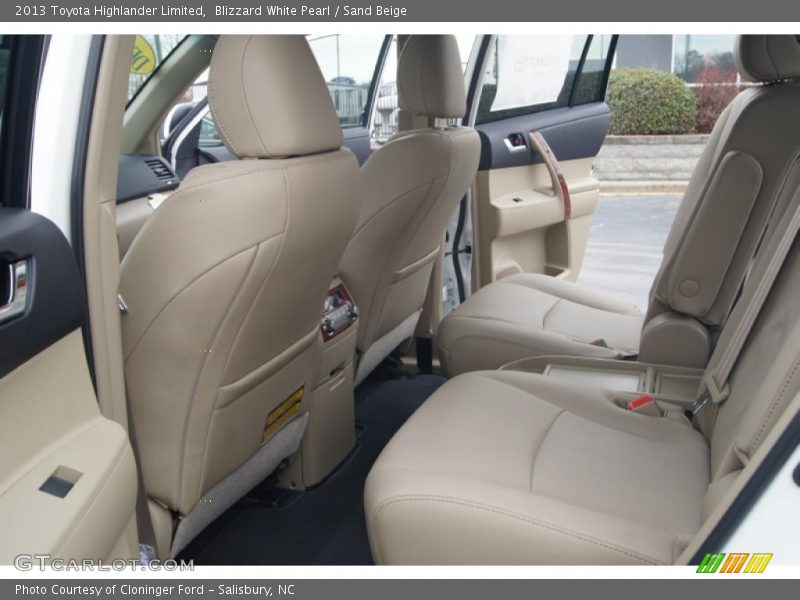 Blizzard White Pearl / Sand Beige 2013 Toyota Highlander Limited