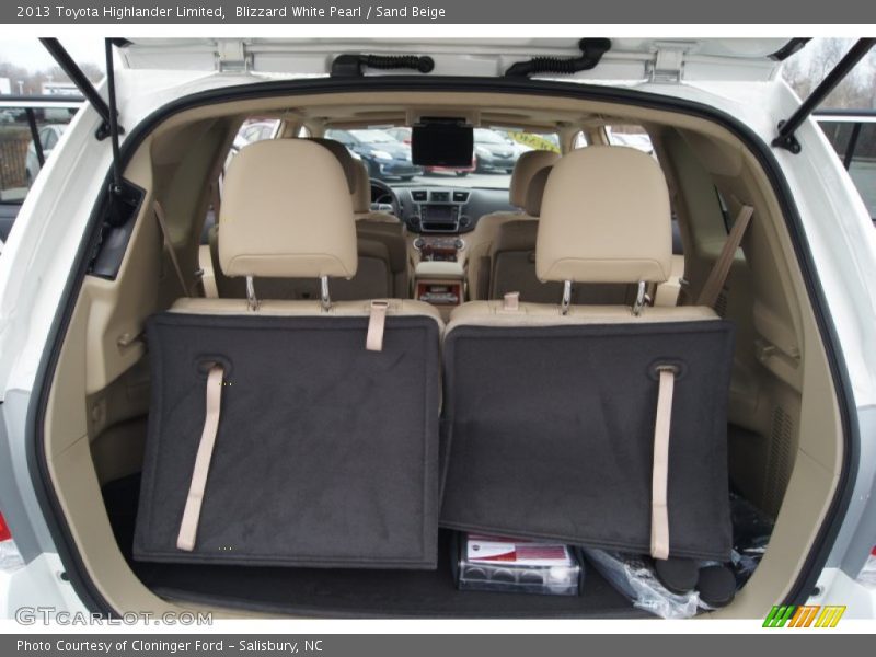 Blizzard White Pearl / Sand Beige 2013 Toyota Highlander Limited