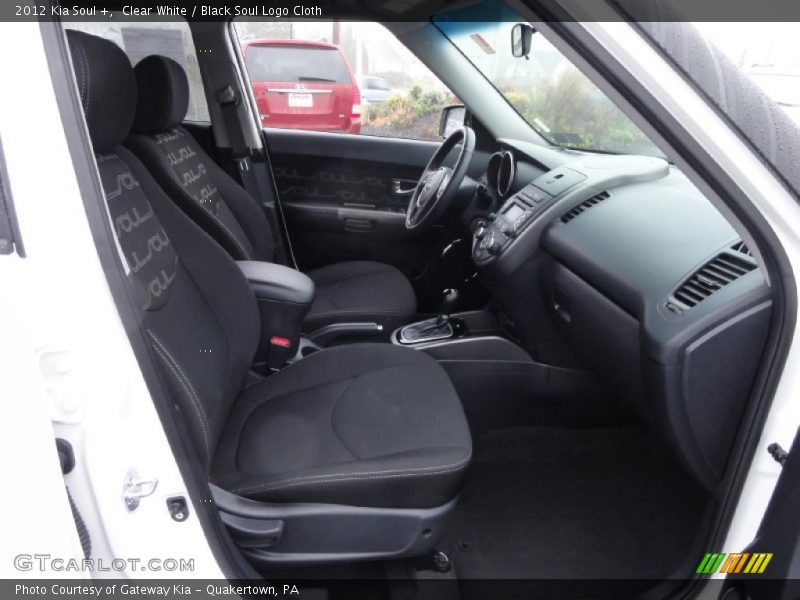 Clear White / Black Soul Logo Cloth 2012 Kia Soul +