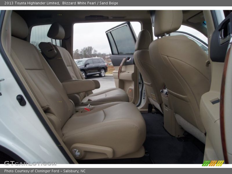Blizzard White Pearl / Sand Beige 2013 Toyota Highlander Limited