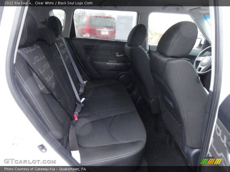 Clear White / Black Soul Logo Cloth 2012 Kia Soul +