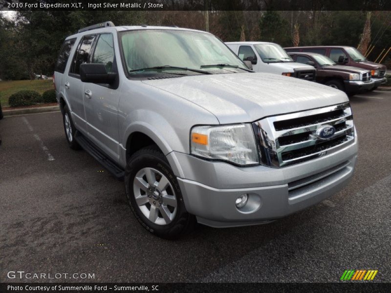 Ingot Silver Metallic / Stone 2010 Ford Expedition XLT