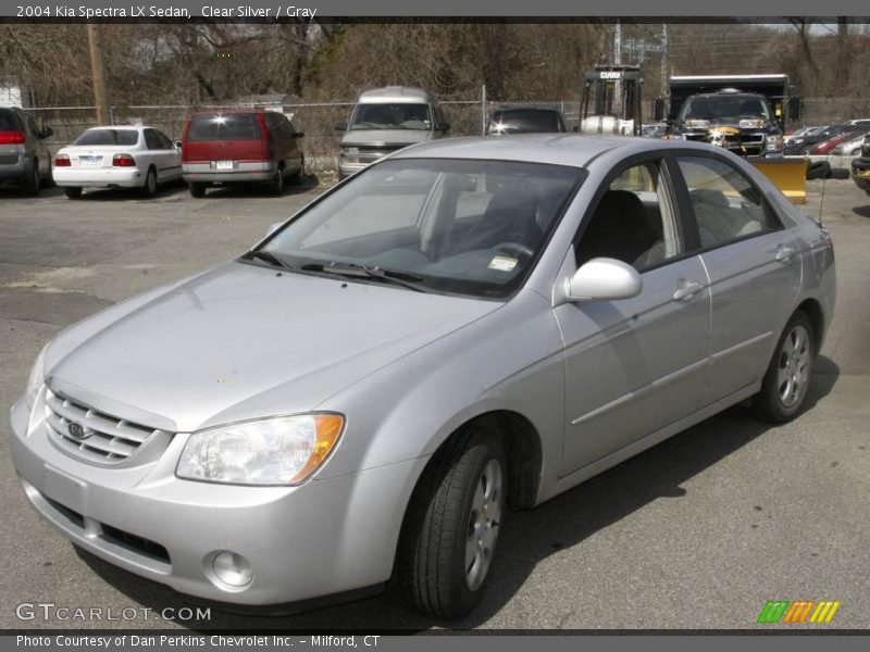 Clear Silver / Gray 2004 Kia Spectra LX Sedan