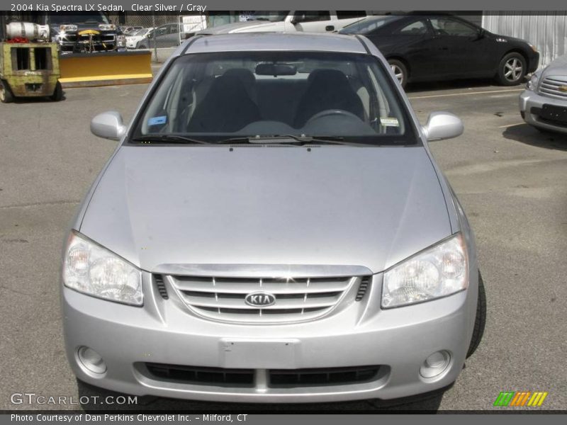 Clear Silver / Gray 2004 Kia Spectra LX Sedan