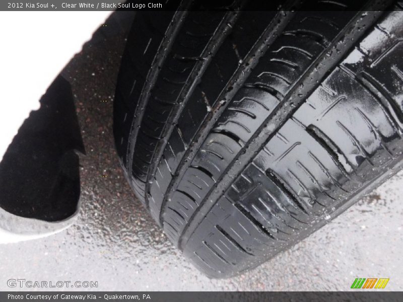Clear White / Black Soul Logo Cloth 2012 Kia Soul +