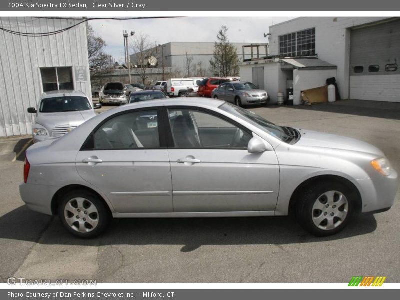 Clear Silver / Gray 2004 Kia Spectra LX Sedan
