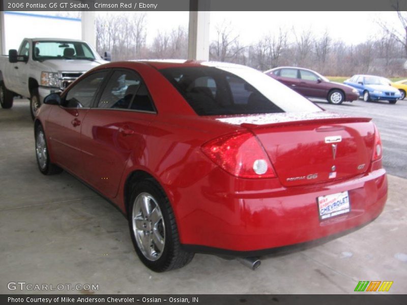 Crimson Red / Ebony 2006 Pontiac G6 GT Sedan