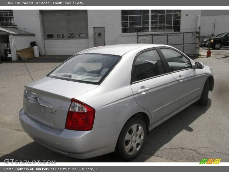 Clear Silver / Gray 2004 Kia Spectra LX Sedan