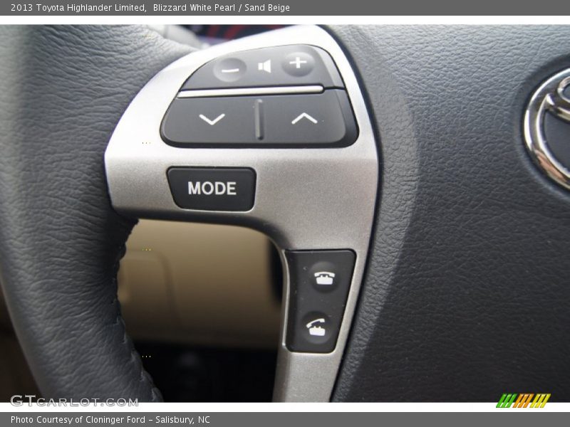 Blizzard White Pearl / Sand Beige 2013 Toyota Highlander Limited