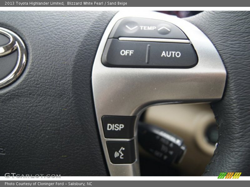 Blizzard White Pearl / Sand Beige 2013 Toyota Highlander Limited