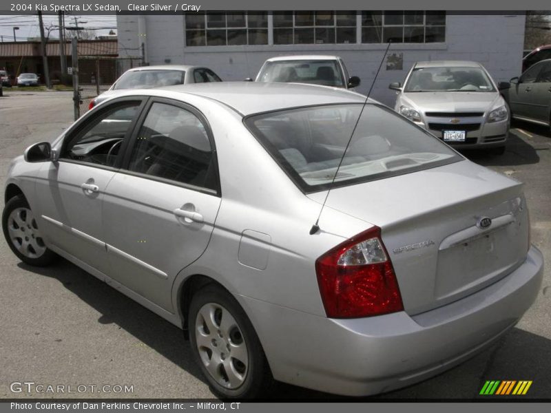 Clear Silver / Gray 2004 Kia Spectra LX Sedan