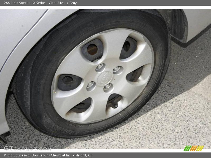 Clear Silver / Gray 2004 Kia Spectra LX Sedan