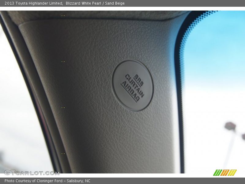 Blizzard White Pearl / Sand Beige 2013 Toyota Highlander Limited