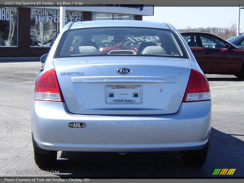 Ice Blue / Gray 2007 Kia Spectra EX Sedan