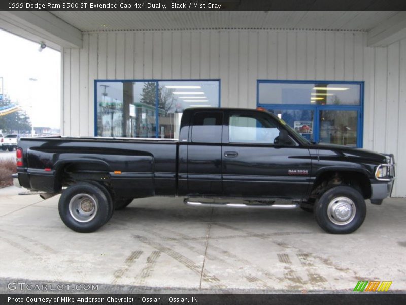 Black / Mist Gray 1999 Dodge Ram 3500 ST Extended Cab 4x4 Dually