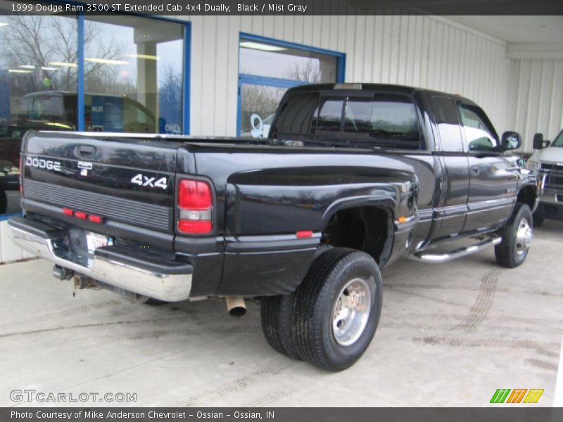 Black / Mist Gray 1999 Dodge Ram 3500 ST Extended Cab 4x4 Dually