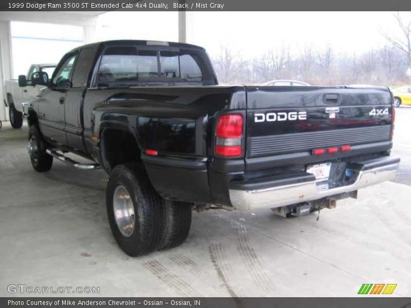 Black / Mist Gray 1999 Dodge Ram 3500 ST Extended Cab 4x4 Dually