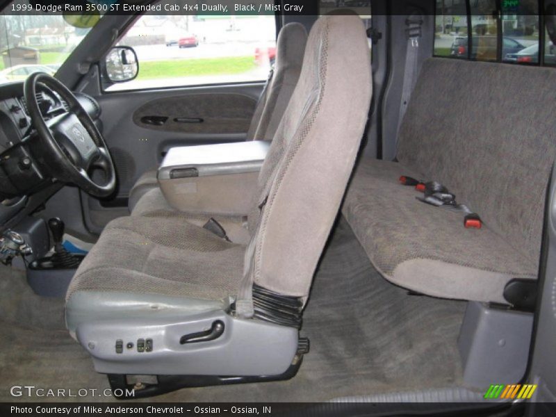 Black / Mist Gray 1999 Dodge Ram 3500 ST Extended Cab 4x4 Dually
