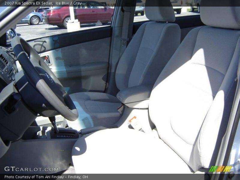 Ice Blue / Gray 2007 Kia Spectra EX Sedan