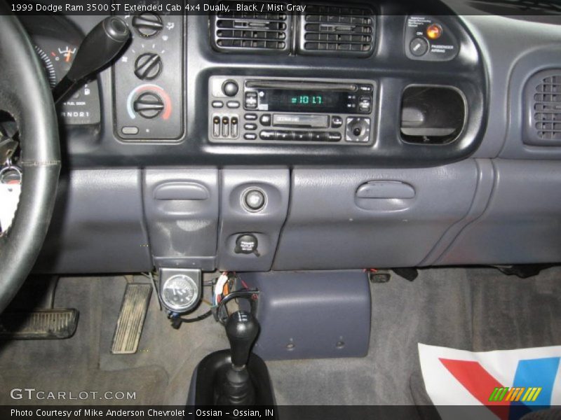 Black / Mist Gray 1999 Dodge Ram 3500 ST Extended Cab 4x4 Dually
