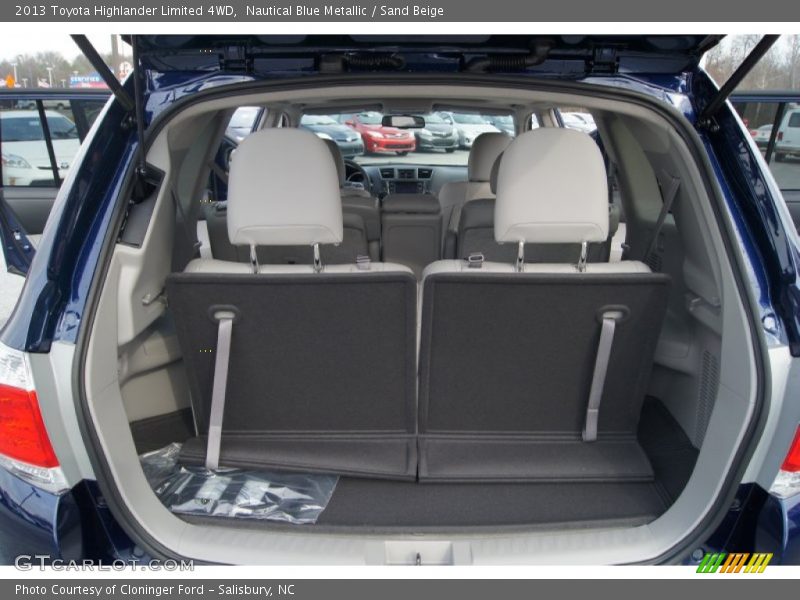Nautical Blue Metallic / Sand Beige 2013 Toyota Highlander Limited 4WD