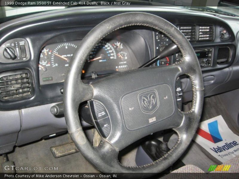 Black / Mist Gray 1999 Dodge Ram 3500 ST Extended Cab 4x4 Dually