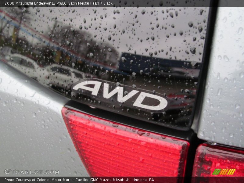 Satin Meisai Pearl / Black 2008 Mitsubishi Endeavor LS AWD