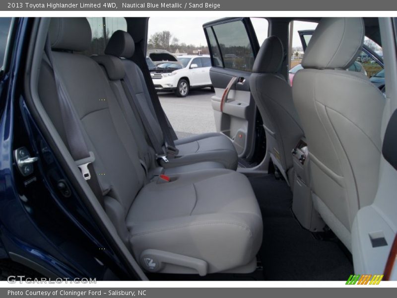 Nautical Blue Metallic / Sand Beige 2013 Toyota Highlander Limited 4WD
