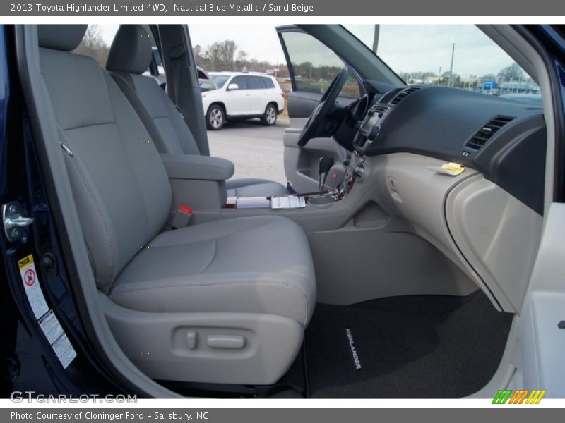 Nautical Blue Metallic / Sand Beige 2013 Toyota Highlander Limited 4WD