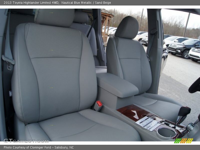 Nautical Blue Metallic / Sand Beige 2013 Toyota Highlander Limited 4WD