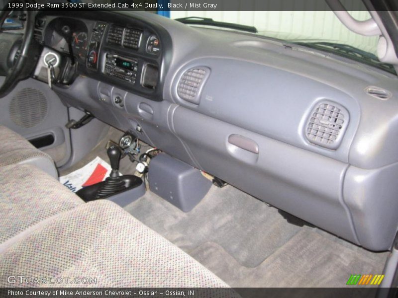 Black / Mist Gray 1999 Dodge Ram 3500 ST Extended Cab 4x4 Dually