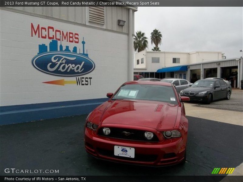 Red Candy Metallic / Charcoal Black/Recaro Sport Seats 2013 Ford Mustang GT Coupe