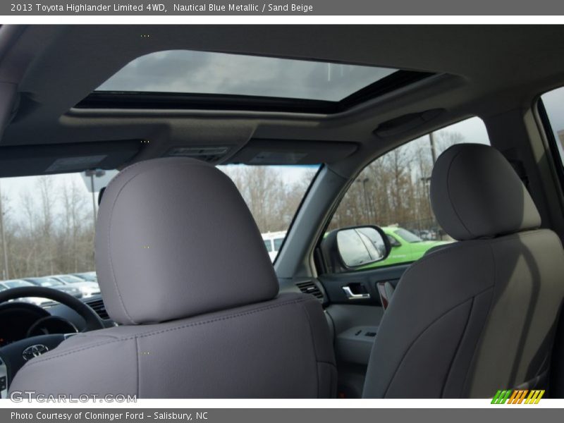 Nautical Blue Metallic / Sand Beige 2013 Toyota Highlander Limited 4WD
