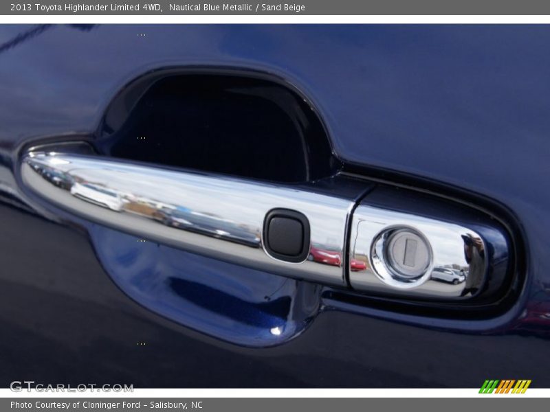 Nautical Blue Metallic / Sand Beige 2013 Toyota Highlander Limited 4WD