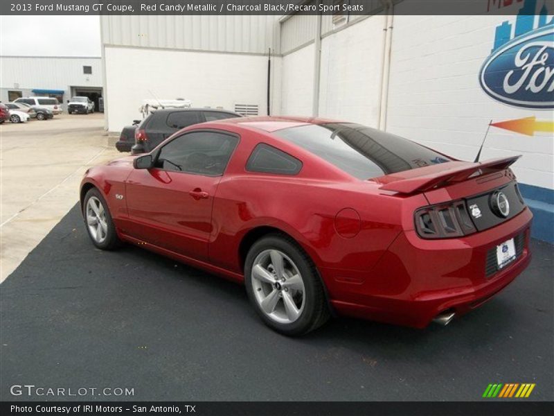 Red Candy Metallic / Charcoal Black/Recaro Sport Seats 2013 Ford Mustang GT Coupe