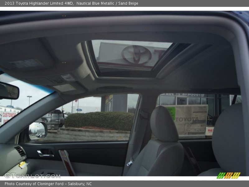 Nautical Blue Metallic / Sand Beige 2013 Toyota Highlander Limited 4WD