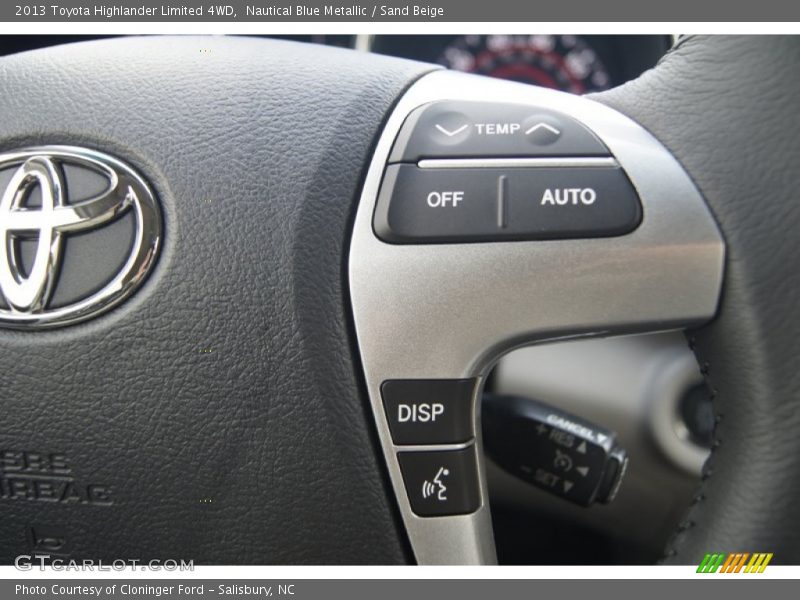 Nautical Blue Metallic / Sand Beige 2013 Toyota Highlander Limited 4WD