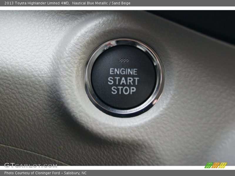 Nautical Blue Metallic / Sand Beige 2013 Toyota Highlander Limited 4WD