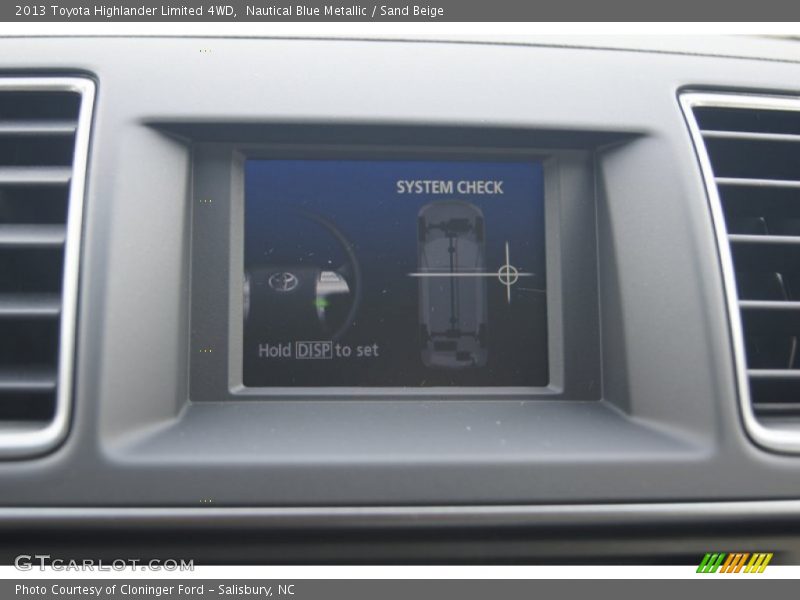 Nautical Blue Metallic / Sand Beige 2013 Toyota Highlander Limited 4WD