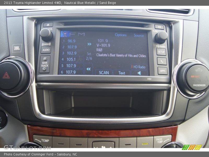 Nautical Blue Metallic / Sand Beige 2013 Toyota Highlander Limited 4WD