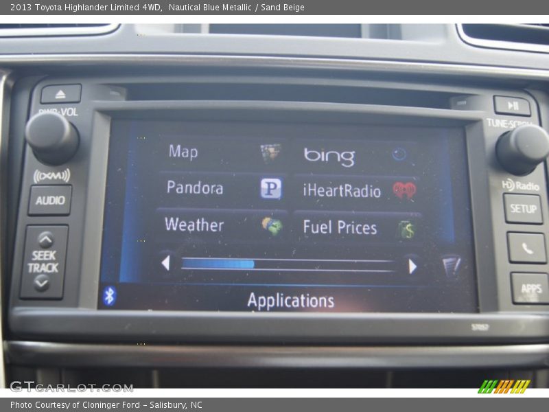 Nautical Blue Metallic / Sand Beige 2013 Toyota Highlander Limited 4WD