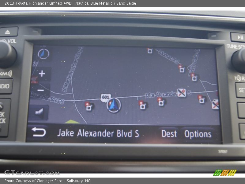 Nautical Blue Metallic / Sand Beige 2013 Toyota Highlander Limited 4WD