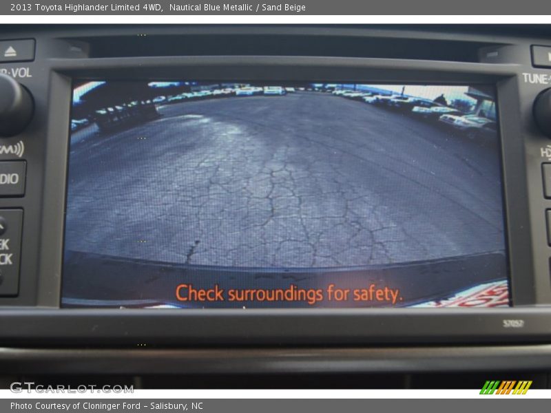Nautical Blue Metallic / Sand Beige 2013 Toyota Highlander Limited 4WD
