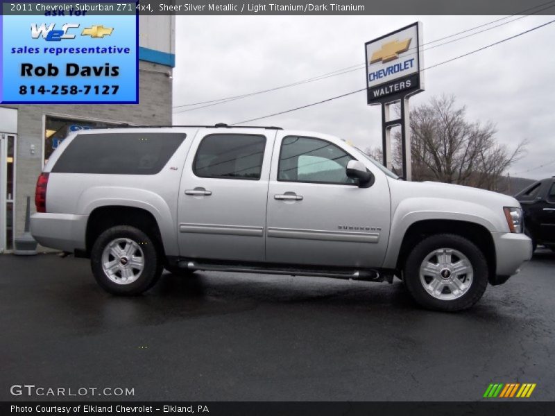 Sheer Silver Metallic / Light Titanium/Dark Titanium 2011 Chevrolet Suburban Z71 4x4
