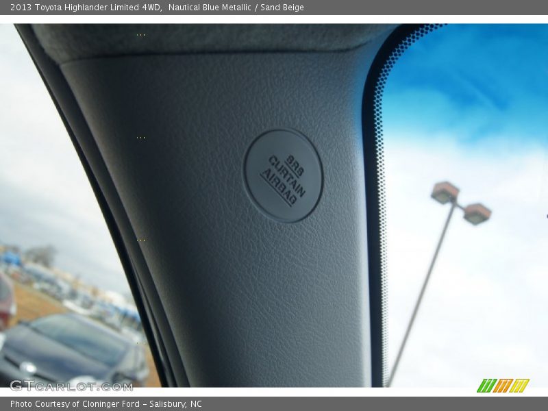 Nautical Blue Metallic / Sand Beige 2013 Toyota Highlander Limited 4WD