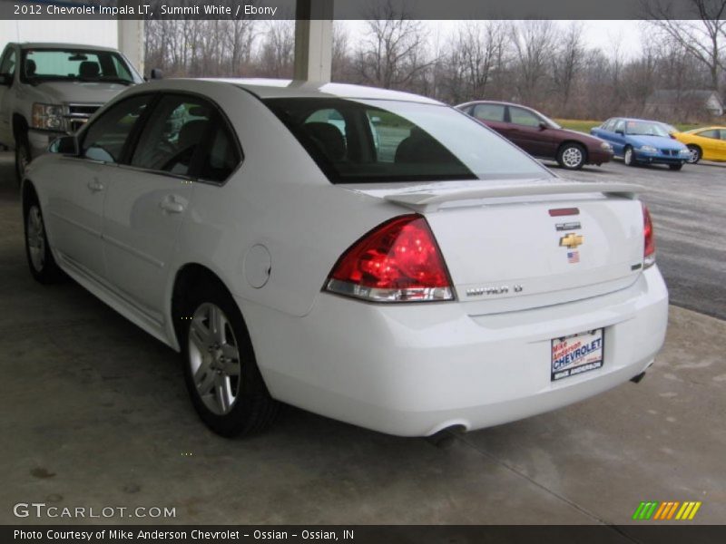 Summit White / Ebony 2012 Chevrolet Impala LT