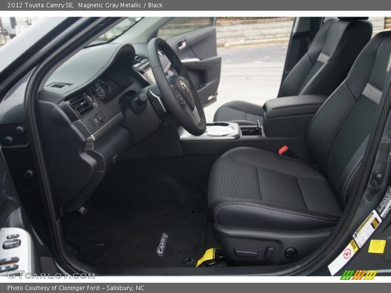 Magnetic Gray Metallic / Black 2012 Toyota Camry SE