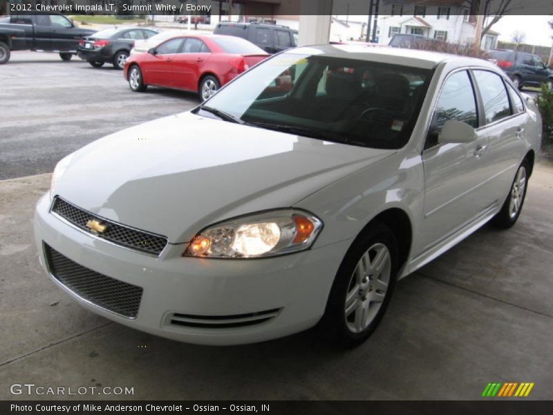 Summit White / Ebony 2012 Chevrolet Impala LT